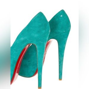 Authenticity Guarantee Christian Louboutin Daffodil pumps. gently worn.